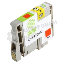 Картридж струйный Cactus CS-EPT0547 красный (16,2 мл) для Epson Stylus Photo R800/R1800
