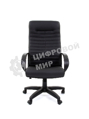 Кресло Chairman 480 LT черный, экокожа, 120 кг