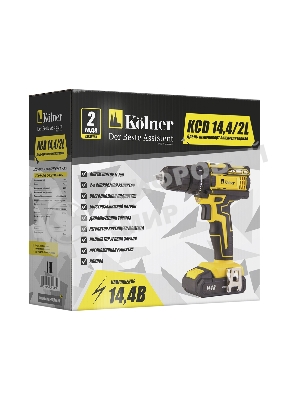 Дрель KOLNER KCD 14,4/2L