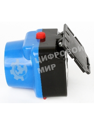 Фонарь налобный аккумуляторный LED5375 220В 0.4Вт LED 2 реж. пластик голуб. Ultraflash 14252