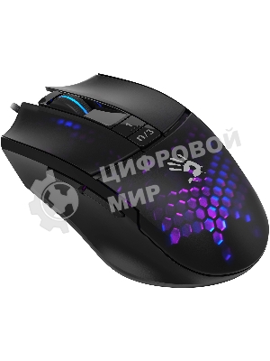 Мышь проводная A4Tech Bloody L65 Max черный/фиолетовый, 12000 dpi, USB, кнопки - 7