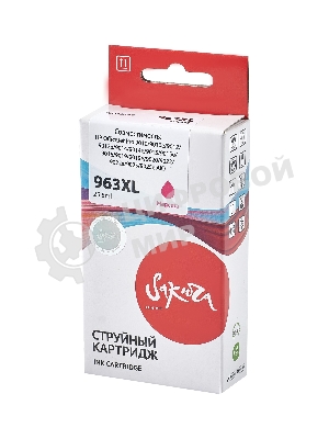 Картридж струйный Sakura 3JA28AE (№963XL Magenta) для HP, пурпурный, 25,5 мл., 1600 к.