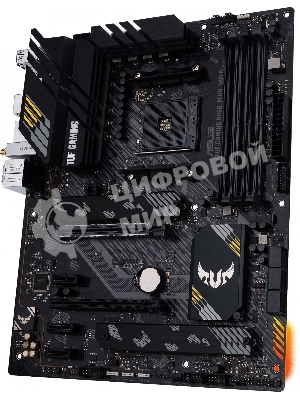 Материнская плата ASUS TUF GAMING B550-PLUS WIFI II, AM4, AMD B550, 4xDDR4, 6xSATA, 2xM.2, 1xPCI-E 3.0 x16, 1xPCI-E 4.0 x16, 3xPCI-E x1, 1xDP, 1xHDMI, 1x 2.5Gb LAN, 2xUSB-A 3.2 Gen 1, 1xUSB-A 3.2 Gen 2, 1xUSB-C 3.2 Gen 2, 3x3.5 мм, 7.1, ATX