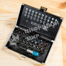 Набор бит Gross 11363 магнитный адаптер, сталь S2, пластиковый кейс, 32 предм.