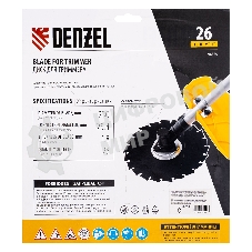 Диск для триммера c долотообразной формой зуба, 230 х 25,4 мм, 26 зубов Denzel