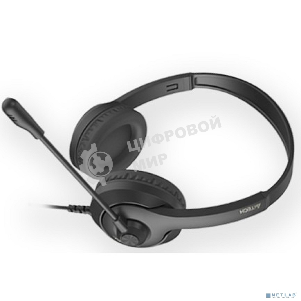 Гарнитура проводная с микрофоном A4Tech Fstyler FH100i черный 1.8м накладные оголовье (FH100I)