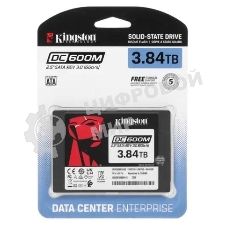 Накопитель SSD Kingston SSD DC600M, 3840Gb, SATA III, 2.5