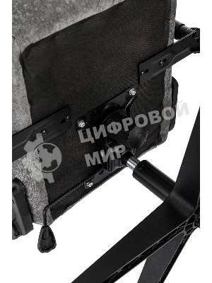 Кресло Zombie Ghost Fabric серый, ткань, 120 кг, механизм качания