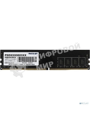 Оперативная память Patriot Signature, DDR4, 8Gb (1x8 Gb), 2666 MHz, CL19, DIMM