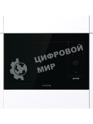 Встраиваемая микроволновая печь GORENJE BM235G1SYB черный 23 л, 900 Вт, переключатели - поворотный механизм/сенсор