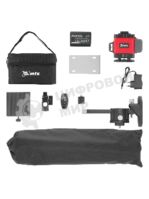 Лазерный уровень м-призм. MTX ML 360-3 Pro SET, 30 м, акк. Li 3000 мА·ч, состоит из 2 частей