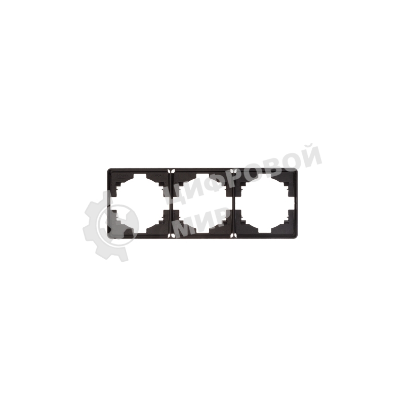 Рамка Kranz ROUND 3-постовая оникс