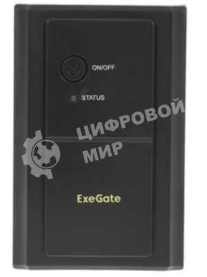 Источник бесперебойного питания ExeGate EP285490RUS SpecialPro UNB-1200.LED.AVR.EURO.RJ.USB 1200VA/750W, LED, AVR, 4 евророзетки, RJ45/11, USB, черный