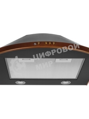Вытяжка каминная Elikor Сигма 60П-650-К3Д антрацит/бронза, 60 см, 650 куб. м/ч, 56 дБ