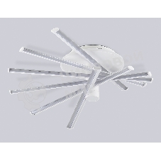 Потолочный светодиодный светильник Ambrella light FL6231 WH белый 88W 3000K-6400K+RGB 605*605*200 (ПДУ ИК)