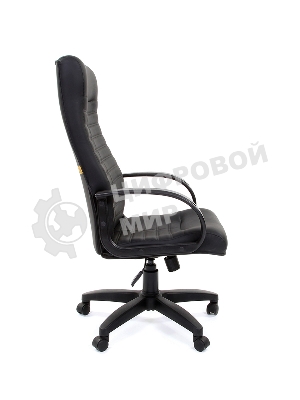 Кресло Chairman 480 LT черный, экокожа, 120 кг