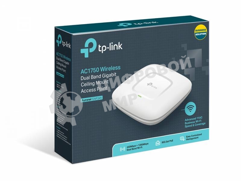 Точка доступа TP-Link SMB EAP245 AC1750 Гигабитная двухдиапазонная потолочная точка доступа Wi-Fi SMB