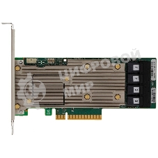 Контроллер MegaRAID 9460-16I SGL (05-50011-00), PCIe 3.1 x8 LP, SAS/SATA/NVMe, RAID 0,1,5,6,10,50,60, 16port(4 * int SFF8643), 4Gb Cache, 3516ROC