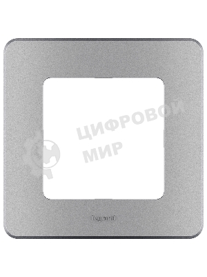 Рамка 1 пост алюминий Inspiria