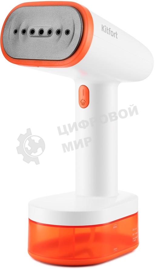 Отпариватель Kitfort КТ-984-4 оранжевый, 1600 Вт, 28 г/мин, 0,25 л