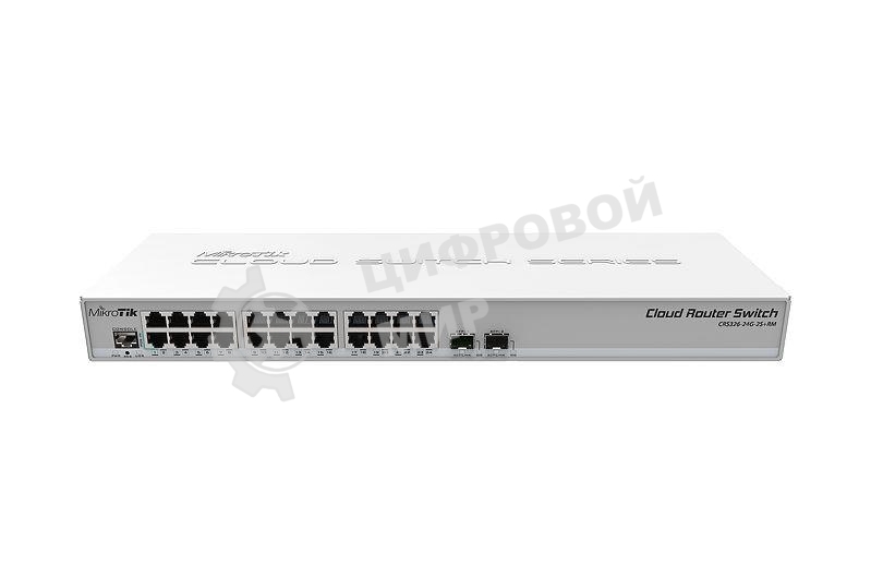 Маршрутизатор 24PORT 1000M CRS326-24G-2S+RM MIKROTIK