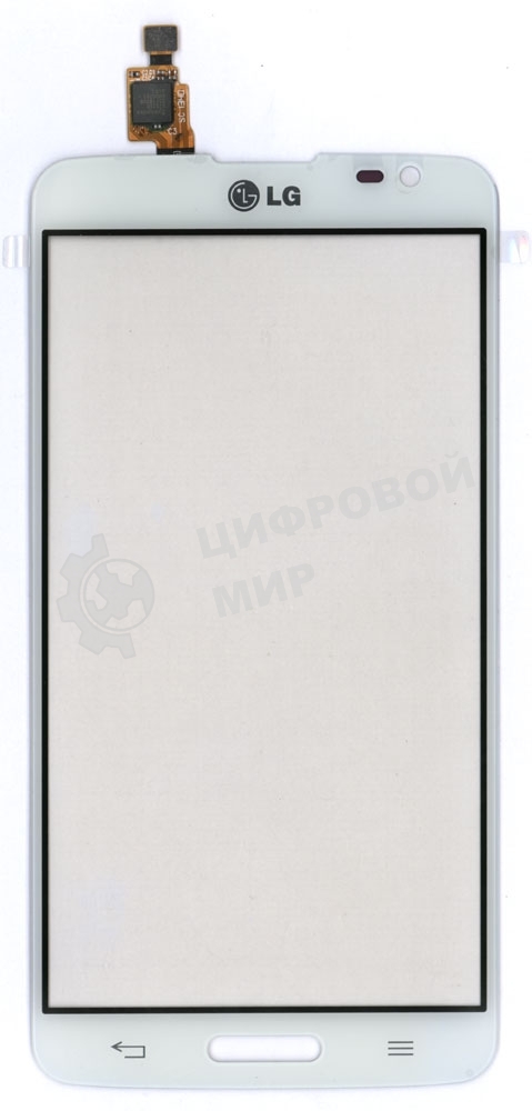 Сенсорное стекло (тачскрин) для LG G PRO LITE D680 D684, белое