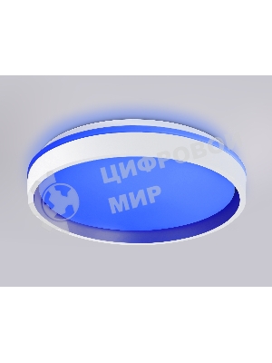 Светодиодный светильник RGB Ambrella light FZ601 WH/GD белый/золото IP20 46W 3000K-6500K+RGB D390*80 (ПДУ ИК)