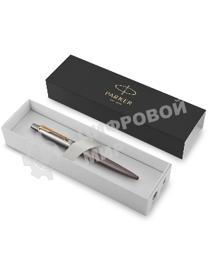 Ручка шариковая Parker Jotter Grey Core GT (2213723) M, синие чернила, подарочная коробка