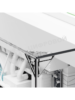 Корпус без блока питания Thermalright A70, Midi-Tower, TG, no fans, 2xUSB-A 3.0, 1xUSB Type-C, ATX, mATX, mITX White