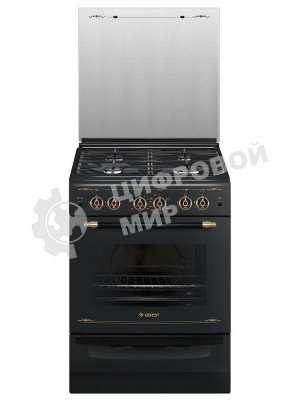 Плита газовая Gefest ПГ 6100-02 0183 черный, конфорок 4 шт, духовка 52 л, 60 см x 85 см x 60 см