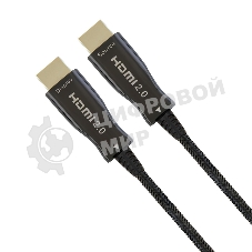 Активный оптический кабель Cablexpert HDMI, 80м, v2.0, 19M/19M, AOC Premium Series, позол.разъемы, экран, коробка