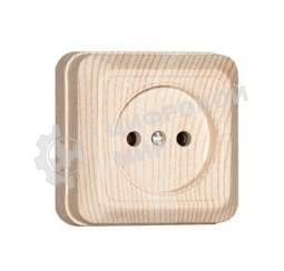 Розетка 1-м ОП Олимп 16А IP20 сосна Universal 5560896