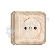 Розетка 1-м ОП Олимп 16А IP20 сосна Universal 5560896