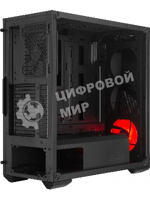 Компьютерный корпус  Cooler Master MasterBox K501L, 1xUSB3.0, 1xUSB2.0, 1x120 Fan,  1x120 Red Led Fan, w/o PSU, Black, ATX