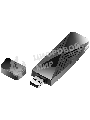 Сетевой адаптер Wi-Fi D-Link DWA-X1850 DWA-X1850/A1A AX1800 USB 3.0 (ант.внутр.)