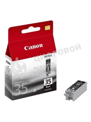 Картридж струйный Canon PGI-35Bk (1509B001) черный (9.30 мл, 200 стр.) для Canon PIXMA iP100, iP110