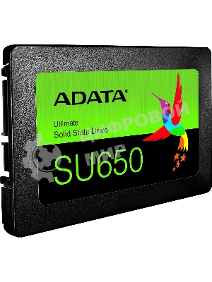 Накопитель SSD ADATA SU650, 256Gb, SATA III, 2.5
