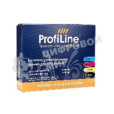 Комплект ун-ных чернил для принтеров HP/Lexmark, Black/Cyan/Magenta/Yellow 4x40 мл водн ProfiLine