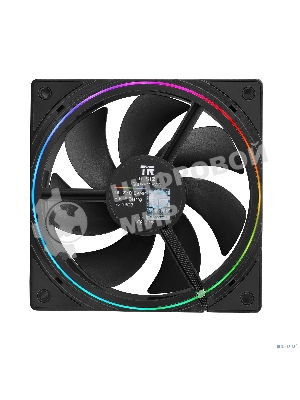 Вентилятор для корпуса Thermaltight TL-S12 (120x120x25мм, 4-pin PWM, ARGb, 47.6CFM, 23.2dBA, 1500RPM, черный)