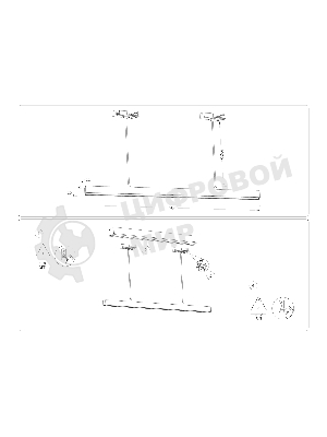 Трековый однофазный подвесной светодиодный светильник Ambrella light GL6785 BK черный LED 24W 3000K 600*22*1025