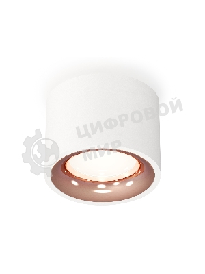 Светильник Ambrella Light XS7510025 SWH/PPG белый песок/золото розовое полированное MR16 GU5.3 (C7510, N7015)
