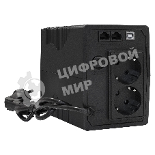 Источник бесперебойного питания ExeGate EX292764RUS SpecialPro UNB-600.LED.AVR.2SH.RJ.USB 600VA/360W, LED, AVR, 2*Schuko, RJ45/11, USB, черный