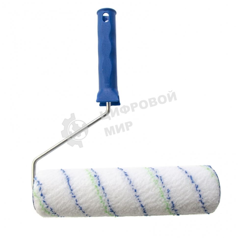 Валик Сибртех Водные краски, 250 мм, ворс 12мм, D - 48 мм, D ручки - 6 мм, полиэстер