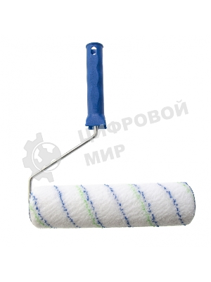 Валик Сибртех Водные краски, 250 мм, ворс 12мм, D - 48 мм, D ручки - 6 мм, полиэстер