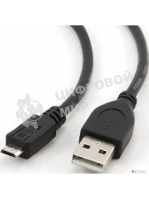 Кабель USB2.0 Pro Cablexpert CCP-mUSB2-AMBM-1M, AM/microBM 5P, 1м, экран, черный, пакет