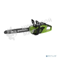 Цепная пила аккумуляторная (2005807UA) GreenWorks GD40CS18, 40V, 40 см, бесщеточная, 1,8 КВТ, с АКБ 2АЧ и ЗУ