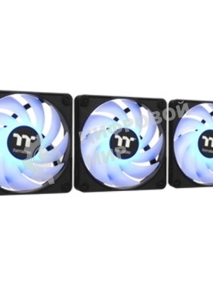 Комплект вентиляторов для корпуса Thermaltake CT120 (2 шт.) черный, 120 мм, 2000 об/мин, 25.8 дБ, 4 pin