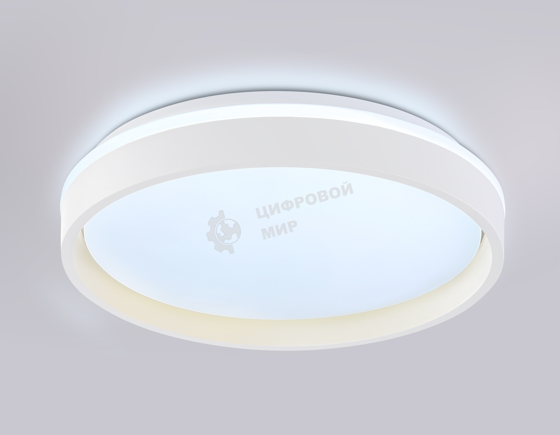 Светодиодный светильник RGB Ambrella light FZ601 WH/GD белый/золото IP20 46W 3000K-6500K+RGB D390*80 (ПДУ ИК)