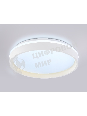 Светодиодный светильник RGB Ambrella light FZ601 WH/GD белый/золото IP20 46W 3000K-6500K+RGB D390*80 (ПДУ ИК)