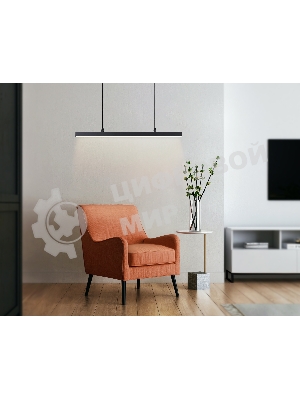 Трековый однофазный подвесной светодиодный светильник Ambrella light GL6785 BK черный LED 24W 3000K 600*22*1025